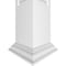 Ekena Millwork Craftsman Classic Square Non-Tapered, Raised Panel PVC Column, Crown Capital & Crown Base CC0809ENRCRCR - alternate 3